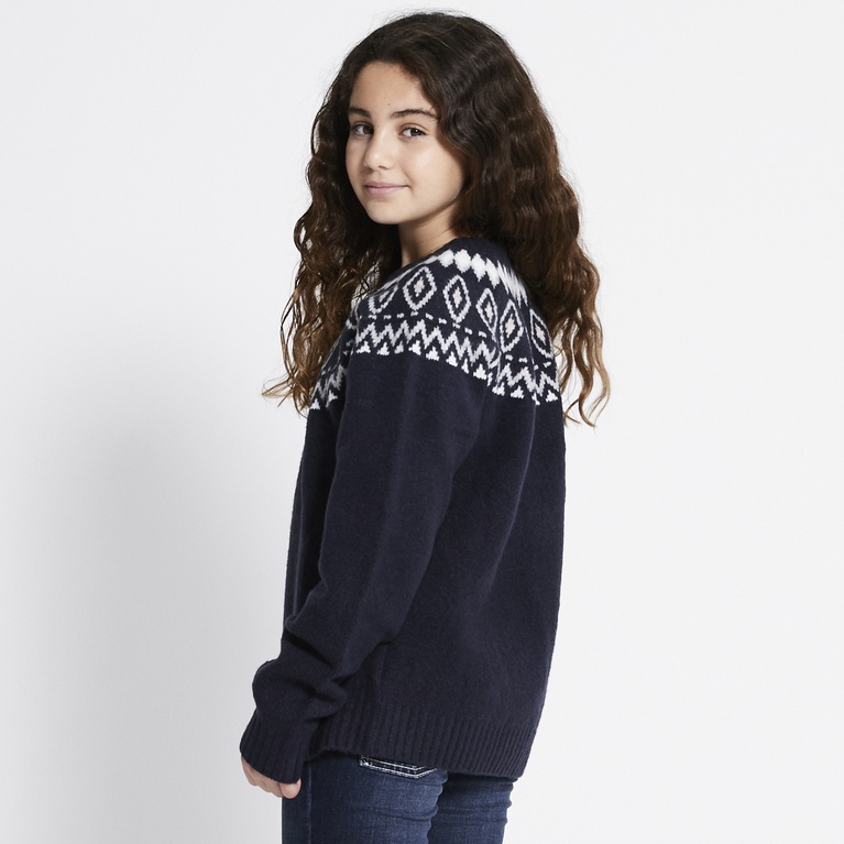 Pattern knit sweater "Britta star"